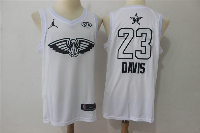 Men New Orleans Pelicans #23 Davis white 2018 All Stars NBA Jerseys->new york giants->NFL Jersey